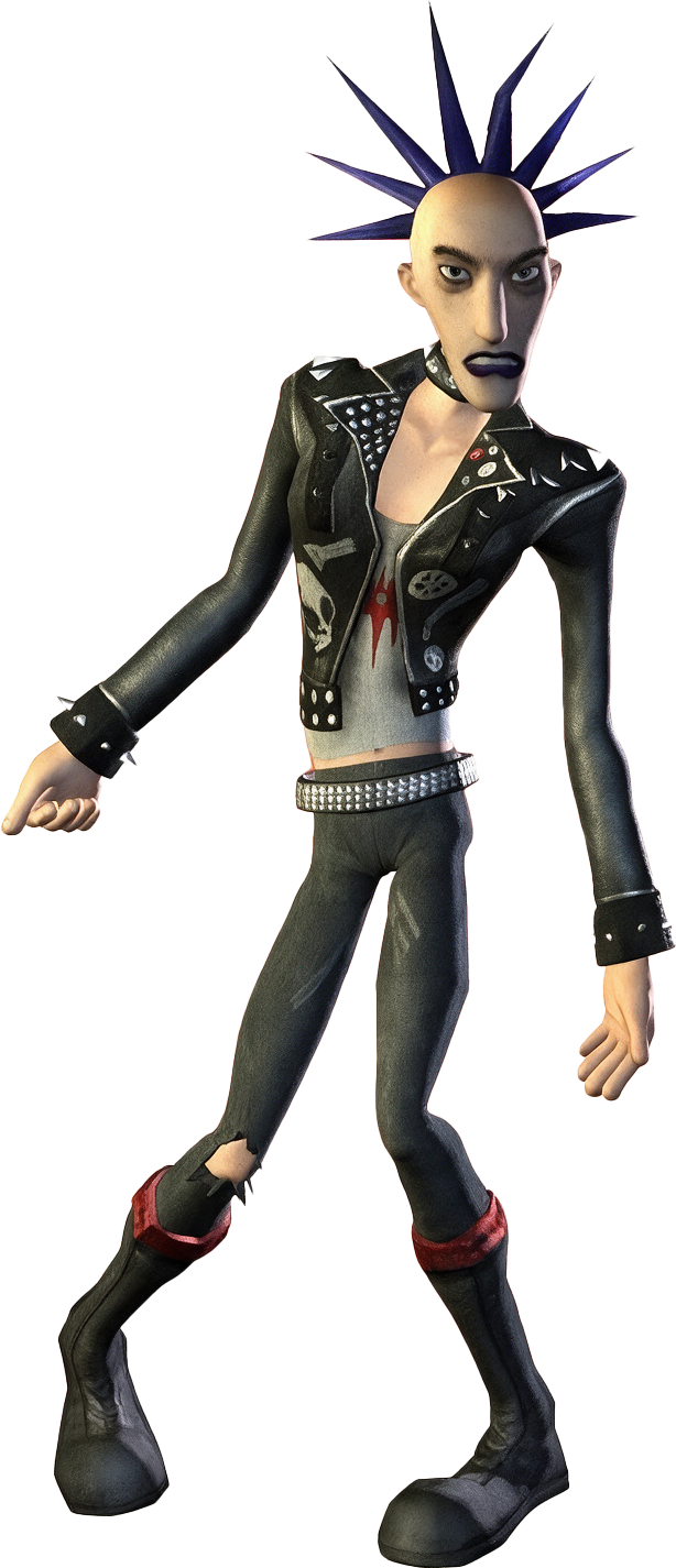 Kidd Chaos full-body render from The Urbz console game