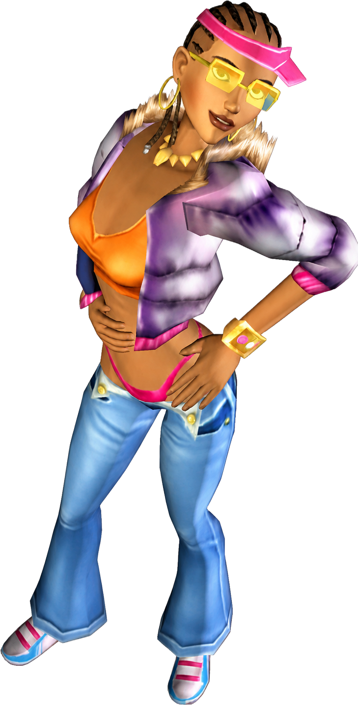 Lil Bit full-body render from The Urbz console game